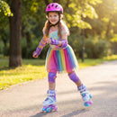Kids Roller Skates for Toddlers Ages 7-9 with 4 Light up Wheels