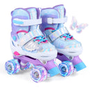 Kids Roller Skates for Toddlers Ages 5-7 with 4 Light-up Wheels