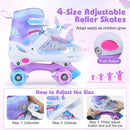 Kids Roller Skates for Toddlers Ages 5-7 with 4 Light-up Wheels