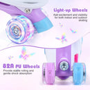 Kids Roller Skates for Toddlers Ages 5-7 with 4 Light-up Wheels by DirectDeals