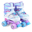 Kids Roller Skates for Toddlers Ages 5-7 with 4 Light-up Wheels by LJGDeals