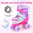 Kids Roller Skates for Toddlers Ages 5-7 with 4 Light-up Wheels