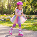 Kids Roller Skates for Toddlers Ages 5-7 with 4 Light-up Wheels by LJGDeals