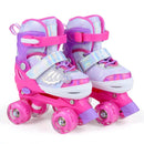 Kids Roller Skates for Toddlers Ages 5-7 with 4 Light-up Wheels by LJGDeals