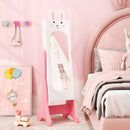 Kids Vanity Table Set with Mirror, Chair & Storage - White