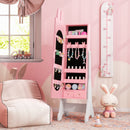 Kids Vanity Table Set with Mirror, Chair & Storage - White