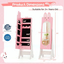 Kids Vanity Table Set with Mirror, Chair & Storage - White by DirectDeals