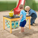 3-in-1 Kids Sand Water Activity Table with Foldable Storage Bin by LJGDeals