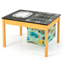 3-in-1 Kids Sand Water Activity Table with Foldable Storage Bin by LJGDeals