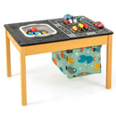 3-in-1 Kids Sand Water Activity Table with Foldable Storage Bin by LJGDeals