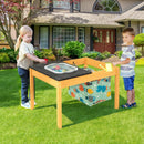 3-in-1 Kids Sand Water Activity Table with Foldable Storage Bin by LJGDeals