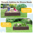 2-In-1 HDPE Kids Sandbox with Cover and Bottom Liner by LJGDeals
