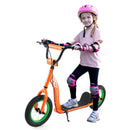 Kids Scooter Youth Kick Scooter with Adjustable Height Handlebar 12-Inch Inflatable Wheels by LJGDeals