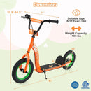 Kids Scooter Youth Kick Scooter with Adjustable Height Handlebar 12-Inch Inflatable Wheels by LJGDeals