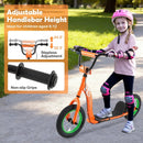 Kids Scooter Youth Kick Scooter with Adjustable Height Handlebar 12-Inch Inflatable Wheels by LJGDeals