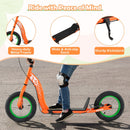 Kids Scooter Youth Kick Scooter with Adjustable Height Handlebar 12-Inch Inflatable Wheels