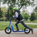 Kids Scooter Youth Kick Scooter with Adjustable Height Handlebar 12-Inch Inflatable Wheels by LJGDeals
