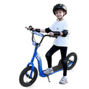Kids Scooter Youth Kick Scooter with Adjustable Height Handlebar 12-Inch Inflatable Wheels by LJGDeals