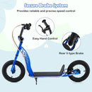 Kids Scooter Youth Kick Scooter with Adjustable Height Handlebar 12-Inch Inflatable Wheels by LJGDeals