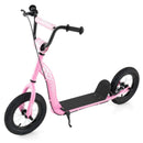 Kids Scooter Youth Kick Scooter with Adjustable Height Handlebar 12-Inch Inflatable Wheels by LJGDeals