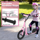 Kids Scooter Youth Kick Scooter with Adjustable Height Handlebar 12-Inch Inflatable Wheels