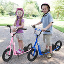 Kids Scooter Youth Kick Scooter with Adjustable Height Handlebar 12-Inch Inflatable Wheels by LJGDeals