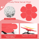 Kids Sensory Swivel Chair Elephant Petal 360° Spinning Chair-Red
