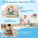Kids Sensory Swivel Chair 360° Spinning Seat with Metal Base by DirectDeals