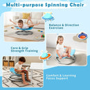 Kids Sensory Swivel Chair 360° Spinning Seat with Metal Base by LJGDeals