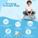 Kids Sensory Swivel Chair 360° Spinning Seat with Metal Base