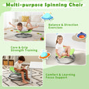 Kids Sensory Swivel Chair 360° Spinning Seat with Metal Base