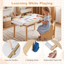 Kids Sensory Table Set with Adjustable Height and 2 Chairs by LJGDeals