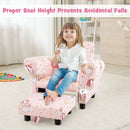 Kids Single Sofa with Cute Patterns Ergonomic Backrest and Armrests by LJGDeals