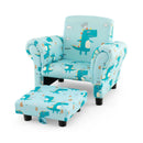 Kids Single Sofa with Cute Patterns Ergonomic Backrest and Armrests by LJGDeals