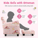 Kids Single Sofa with Cute Patterns Ergonomic Backrest and Armrests by LJGDeals