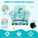 Kids Single Sofa with Cute Patterns Ergonomic Backrest and Armrests by LJGDeals