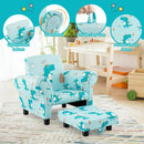 Kids Single Sofa with Cute Patterns Ergonomic Backrest and Armrests by LJGDeals