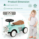 Kids Sit to Stand Vehicle with Working Steering Wheel and Under Seat Storage