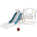4-in-1 Kids Slide and Swing Set with Basketball Hoop by LJGDeals