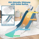 4-in-1 Kids Slide and Swing Set with Basketball Hoop by LJGDeals