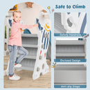4-in-1 Kids Slide and Swing Set with Basketball Hoop by LJGDeals