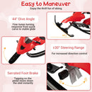 Snow Racer Sled with Brakes and Steering Handle for Kids