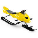 Snow Racer Sled with Brakes and Steering Handle for Kids
