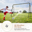 2-in-1 Kids Soccer Rebounder and Soccer Goal with Adjustable Height