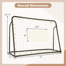 2-in-1 Kids Soccer Rebounder and Soccer Goal with Adjustable Height by LJGDeals