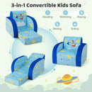 3 in 1 Convertible Flip Open Kids Sofa for Nap Play Sleep by LJGDeals