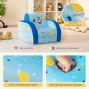 3 in 1 Convertible Flip Open Kids Sofa for Nap Play Sleep by LJGDeals