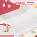 Kids Sofa Toddler Foam Couch with Soft Fleece Fabric Cover