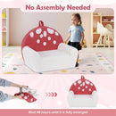 Kids Sofa Toddler Foam Couch with Soft Fleece Fabric Cover by LJGDeals