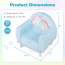 Kids Sofa with Breathable Spandex Fabric and High-density Sponge Filling for Boys and Girls